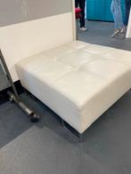 Witte Poef / Bank, Gebruikt, Second Aesthetics, Vierkant, Operetteweg 21S