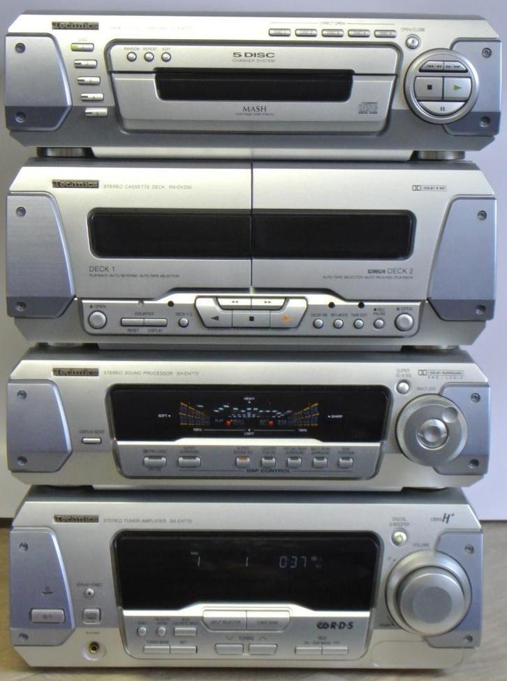 Technics SA-EH770 SH-EH770 SL-EH770 RS-DV250 stereoset., Audio, Tv en Foto, Stereo-sets, Gebruikt, Cassettedeck, Cd-speler, Tuner of Radio