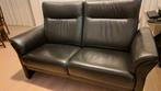 leren bank merk prominent, Huis en Inrichting, Banken | Bankstellen, Ophalen, Gebruikt, Minder dan 75 cm, 150 tot 200 cm