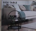 bijzettafeltje 34x45 cm, Huis en Inrichting, Tafels | Bijzettafels, 45 tot 60 cm, Minder dan 55 cm, Metaal of Aluminium, Rond