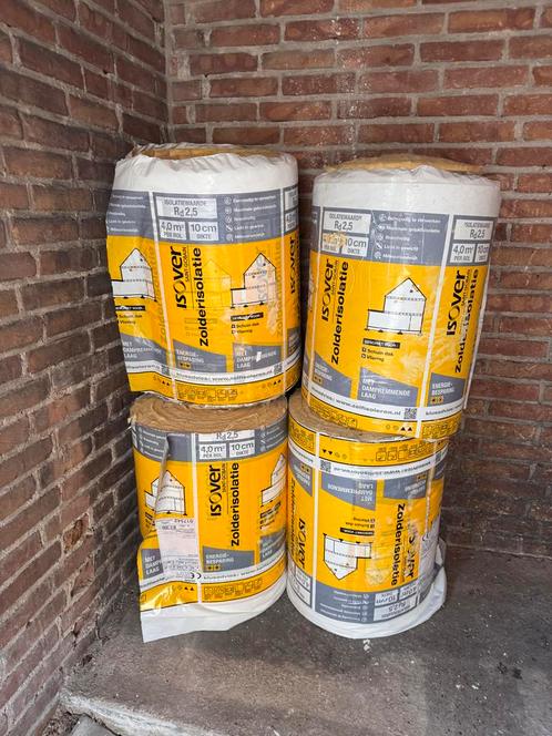 Isover Zolderisolatie Rd2,5 - 3 Rollen, Doe-het-zelf en Verbouw, Isolatie en Afdichting, Nieuw, Dakisolatie, Glaswol, 8 tot 12 cm