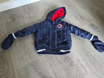 Blauw winterjasje met wanten – maat 74 beschikbaar voor biedingen