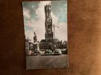 Brugge. Halletoren. Oude auto’s. 1964, Verzamelen, Ansichtkaarten | Buitenland, Ophalen of Verzenden, 1960 tot 1980, Gelopen, België en Luxemburg