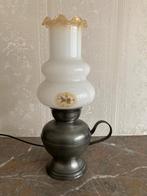 Lampje met tinnen voet, Huis en Inrichting, Ophalen of Verzenden, Zo goed als nieuw, Minder dan 50 cm