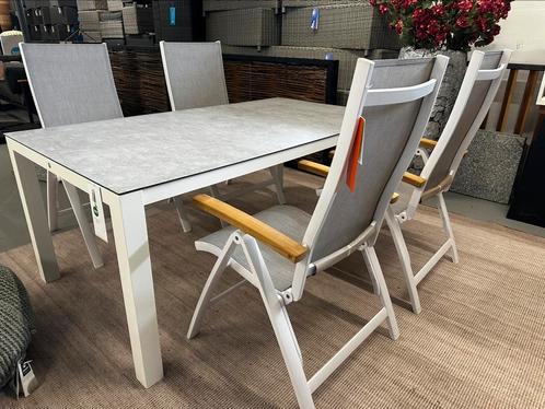 Lucca SUNS Aluminium standen stoel met textileen, Tuin en Terras, Tuinstoelen, Nieuw, Aluminium, Inklapbaar, Verstelbaar, Ophalen