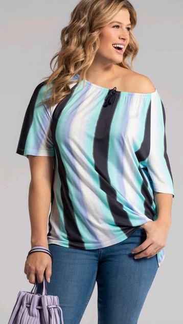 Ulla Popken Shirt - XL - Gestreept beschikbaar voor biedingen