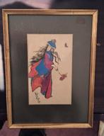 Chinees japans schilderij gesigneerd, Antiek en Kunst, Kunst | Schilderijen | Klassiek, Ophalen of Verzenden