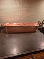 Zeldzame unieke koperen vis pocheer pan met inzet gemerkt, Huis en Inrichting, Keuken | Potten en Pannen, Ophalen of Verzenden