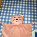 Hema roze poes knuffeldoekje kat, Ophalen of Verzenden, Zo goed als nieuw, Poes