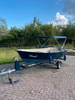 Polyester motorboot met trailer suzuki 9.9 pk, Watersport en Boten, Ophalen, Gebruikt, Minder dan 10 pk, Tot 6 meter