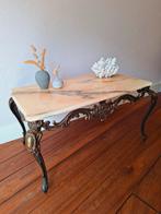 Marmer Messing salontafel, Antiek en Kunst, Ophalen