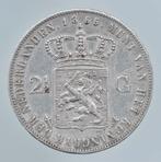 Zilveren 2 1/2 Gulden 1855 Willem III, Postzegels en Munten, Munten | Nederland, Koning Willem III, Zilver, Ophalen of Verzenden