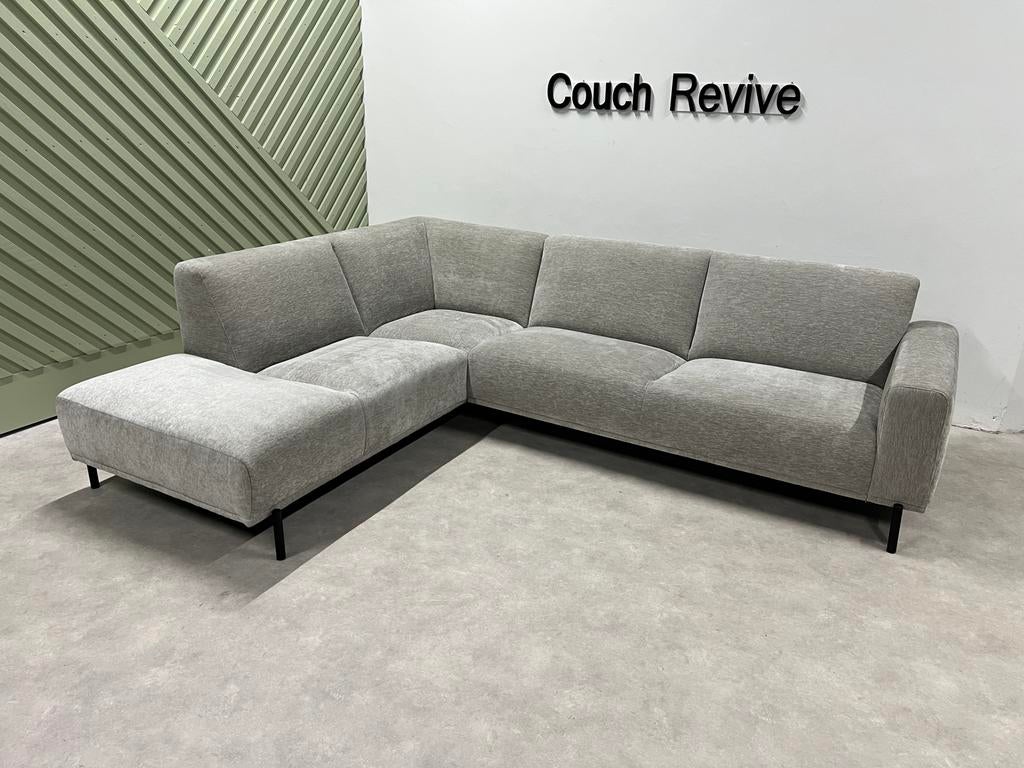 GRATIS LEVERING Z.G.A.N grijze hoekbank 290x225 Gereinigd, Huis en Inrichting, Banken | Bankstellen, Ophalen of Verzenden, Zo goed als nieuw