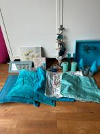 Decoratie pakket blauw, Huis en Inrichting, Woonaccessoires | Kandelaars en Kaarsen, Gebruikt, Blauw, Ophalen of Verzenden, 75 cm of meer