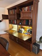 Mooi klassieke massief eikenhouten boekenkast., Ophalen, Gebruikt, Met deur(en), 200 cm of meer