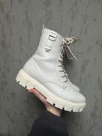 Witte enkellaarsjes/ veterboots, Kleding | Dames, Schoenen, Gedragen, Ophalen of Verzenden, Wit