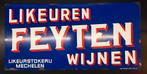 Emaille Reclamebord Likeuren Feyten, Verzamelen, Ophalen of Verzenden, Reclamebord