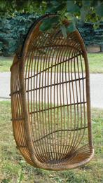 hangstoel, Huis en Inrichting, Stoelen, Ophalen, Wit, Riet of Rotan, Zo goed als nieuw
