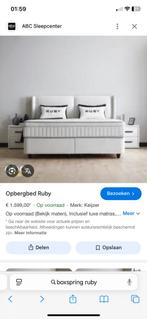 Boxspring ruby splinternieuw!! 160/200, Ophalen of Verzenden, 200 cm, Crème, 160 cm