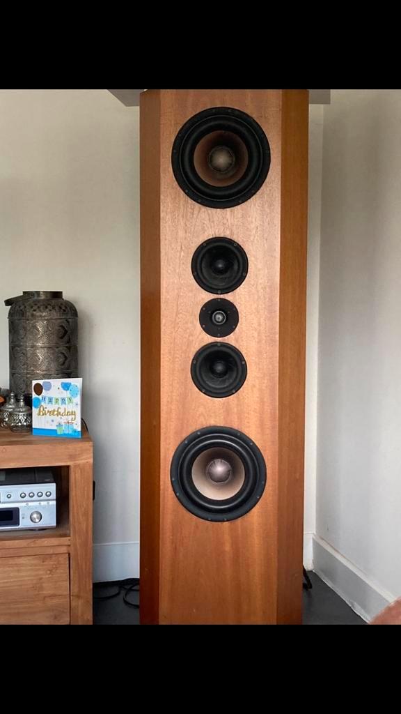 Scan speak high End speakers, Audio, Tv en Foto, Luidsprekers, Zo goed als nieuw, Front, Rear of Stereo speakers, 120 watt of meer