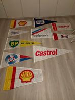 Set van 10 Garagevlaggen - Shell, BP, Esso & Meer, Verzamelen, Merken en Reclamevoorwerpen, Verzenden, Zo goed als nieuw, Reclamebord