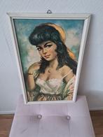 Vintage Schilderij Zigeunervrouw, Antiek en Kunst, Ophalen