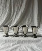 Vintage Franse RVS bistro ijscoupes Guy Degrenne set van 6, Huis en Inrichting, Ophalen, Overige materialen, Overige stijlen, Overige typen