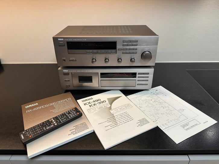 Yamaha Versterker RX-395RDS & Cassettedeck KX-490, Audio, Tv en Foto, Versterkers en Receivers, Gebruikt, Yamaha, Ophalen