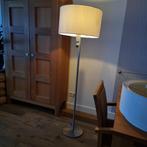 RVS staande lamp met led leeslamp, 150 tot 200 cm, Metaal, Strak - modern, Zo goed als nieuw
