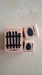 Cats on appletrees stempels, Ophalen of Verzenden, Zo goed als nieuw, Houten stempel