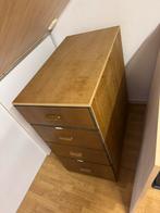 3 stuks Houten Ladekast met 4 Laden, Huis en Inrichting, Kasten | Ladekasten, Ophalen, Gebruikt, 75 cm of meer, 100 tot 150 cm