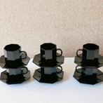 Kop en schotels Arcoroc Octime, Huis en Inrichting, Keuken | Servies, Ophalen of Verzenden, Effen, Kop(pen) en/of Schotel(s), Glas