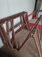 Te koop ijzeren schragen, Doe-het-zelf en Verbouw, Steigers, Ophalen, Overige typen, Minder dan 2 meter