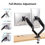 Dubbele monitorarm/steun/beugel, verstelbaar., IPS, Verzenden, Nieuw, Onbekend