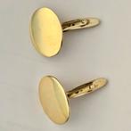 14k massief gouden manchet knoppen set 13gr, Ophalen of Verzenden, Goud