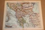 Antieke kaart - Balkan landen [Bosnië, Macedonië etc] 1900, Ophalen of Verzenden, 1800 tot 2000, Nederland, Landkaart