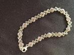 vintage tennisarmband 925 zilver roze steen, Ophalen of Verzenden, Zo goed als nieuw, Roze, Zilver