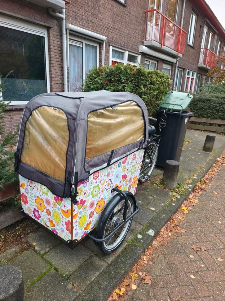 Leuke Bakfiets met Huif, Fietsen en Brommers, Fietsen | Bakfietsen, Ophalen of Verzenden