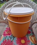 Wasemmer, voorraad emmer met hengsel, deksel, nieuw, Huis en Inrichting, Keuken | Tupperware, Ophalen of Verzenden, Nieuw, Wit
