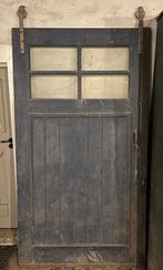 Oude grote rol / schuifdeur origineel, Doe-het-zelf en Verbouw, Deuren en Horren, Ophalen, Gebruikt, Glas, Overige typen