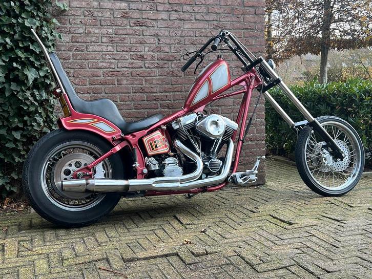 Highneck Eigenbouw Chopper, gereviseerd blok, vele extra’s, Motoren, Motoren | Harley-Davidson, Particulier, Chopper, Ophalen