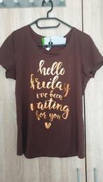 Dames T-shirt, Bruin, Nieuw, Korte mouw, Takko