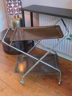 Serveer wagen/bijzettafel, Huis en Inrichting, Tafels | Sidetables, Ophalen, Zo goed als nieuw, 25 tot 50 cm, Rechthoekig