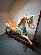 Vintage Carrousel Paard met Engels Wipmechanisme, Ophalen
