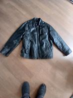 leren herenjack, Ophalen, Gedragen, Maat 52/54 (L), Zwart