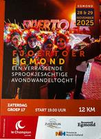 4 kaarten voor Fjoertoer Egmond zaterdag 29-11, Tickets en Kaartjes, Evenementen en Festivals, Drie personen of meer