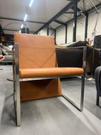 Nieuw Arco Spine Fauteuil Cognac leer Design stoel, Huis en Inrichting, Fauteuils, Nieuw, Leer, Ophalen of Verzenden