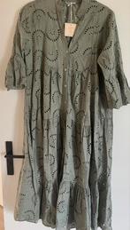 Katoen broderie zomerjurkje mt L, Kleding | Dames, Jurken, Verzenden, Maat 42/44 (L), Nieuw, Onder de knie