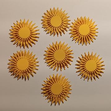 Stansjes gele bloemen beschikbaar voor biedingen