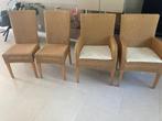 Eettafel stoelen, Ophalen, Gebruikt, Riet of Rotan, Vier